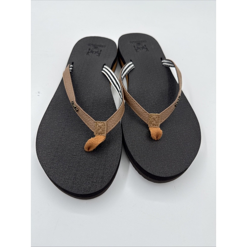 KuaiLu Women's Yoga Foam Flip Flops w Arch Support Thong Sandals Non-Slip Sz 9